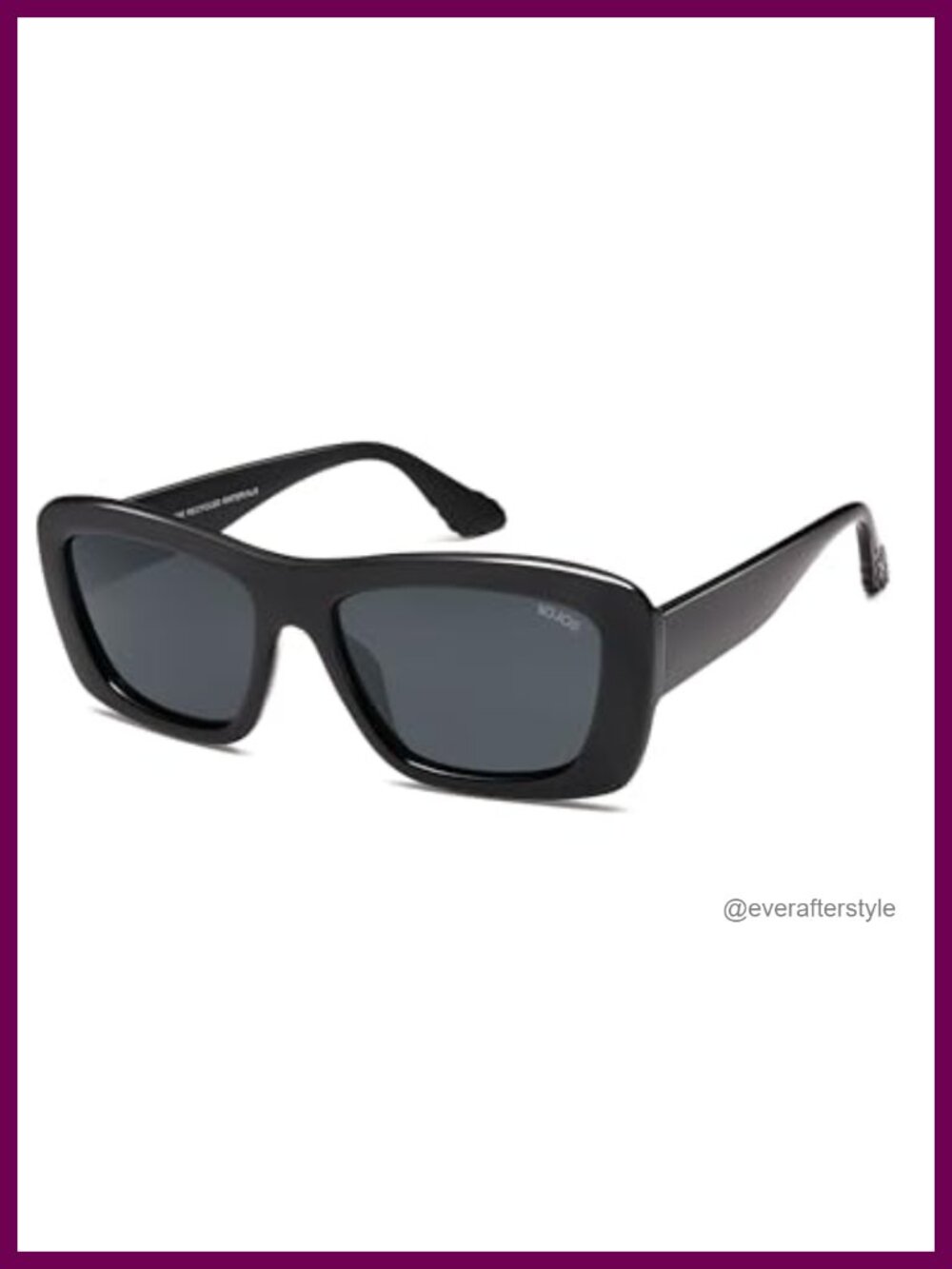 SOJOS Retro Polarized Square Recycled Sunglasses Full Frame UV400